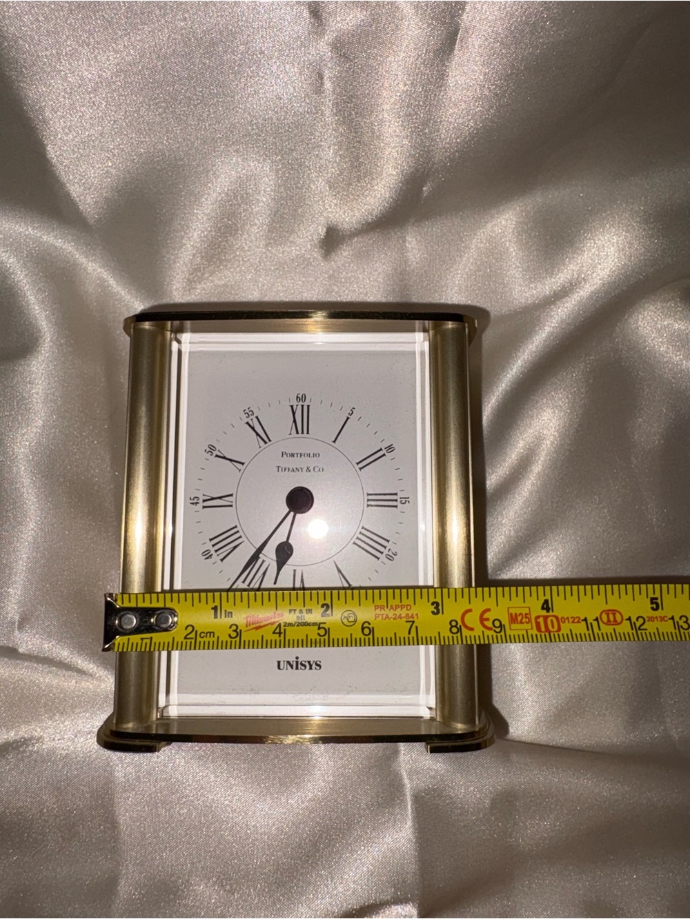 Tiffany & Co. Gold-Tone Brass Desk Clock✨ - Picture 12 of 16